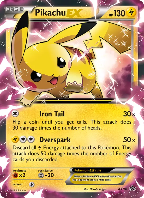Pikachu EX — XY Black Star Promos card #XY84