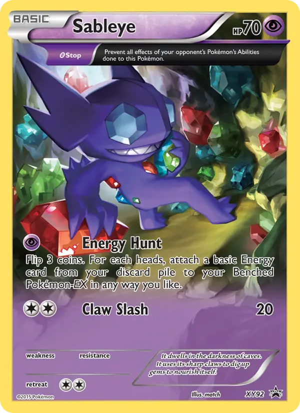 Sableye — XY Black Star Promos card #XY92