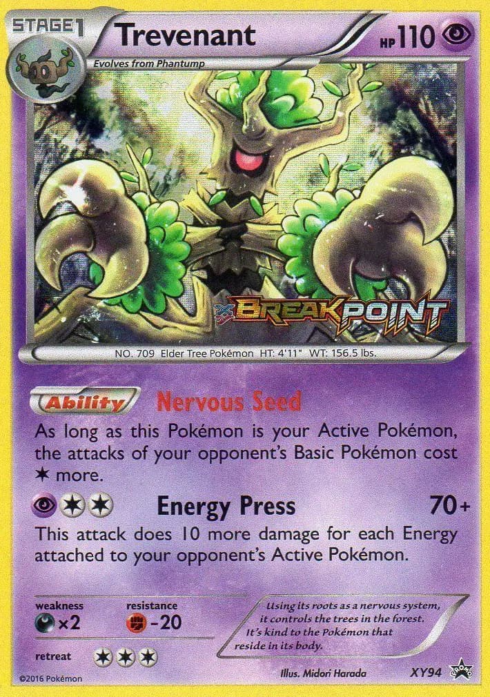 Trevenant — XY Black Star Promos card #XY94