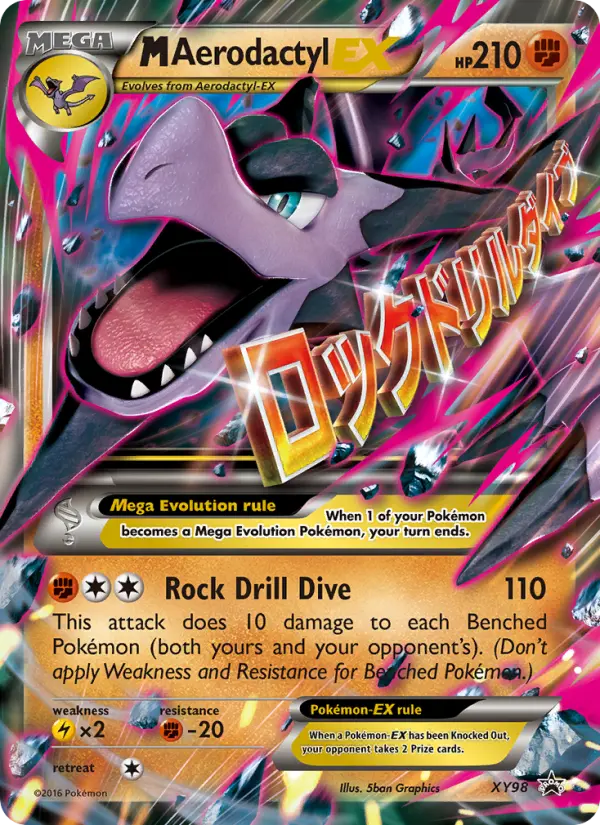M Aerodactyl EX — XY Black Star Promos card #XY98