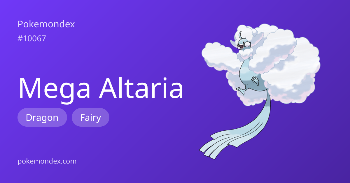 Everything About Altaria-mega — Evolution, Moves & TCG Cards | Pokemondex