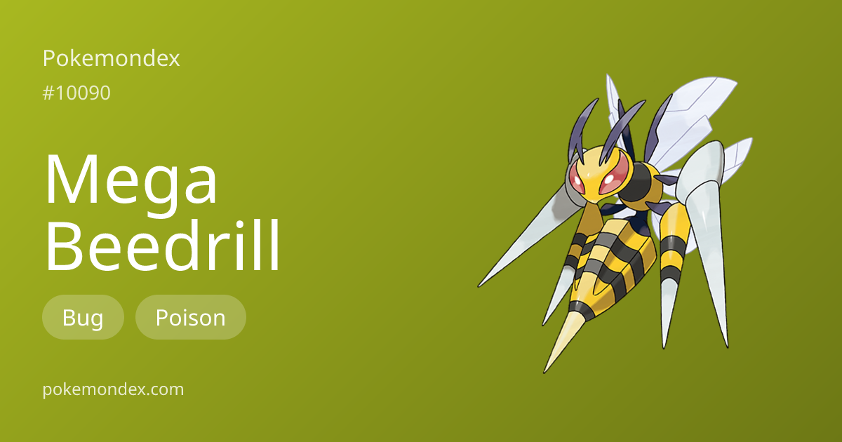 Beedrill-mega Pokédex: stats, moves, evolution & locations | Pokemondex
