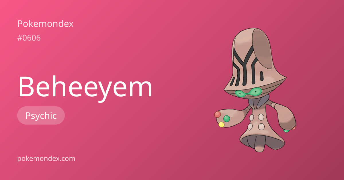 Beheeyem Type, Stats & Strategy — Pokemondex | Pokemondex
