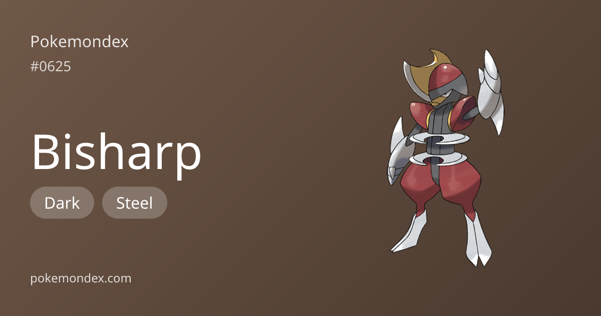 Bisharp (#625) — Competitive Guide & Full Pokédex Profile | Pokemondex