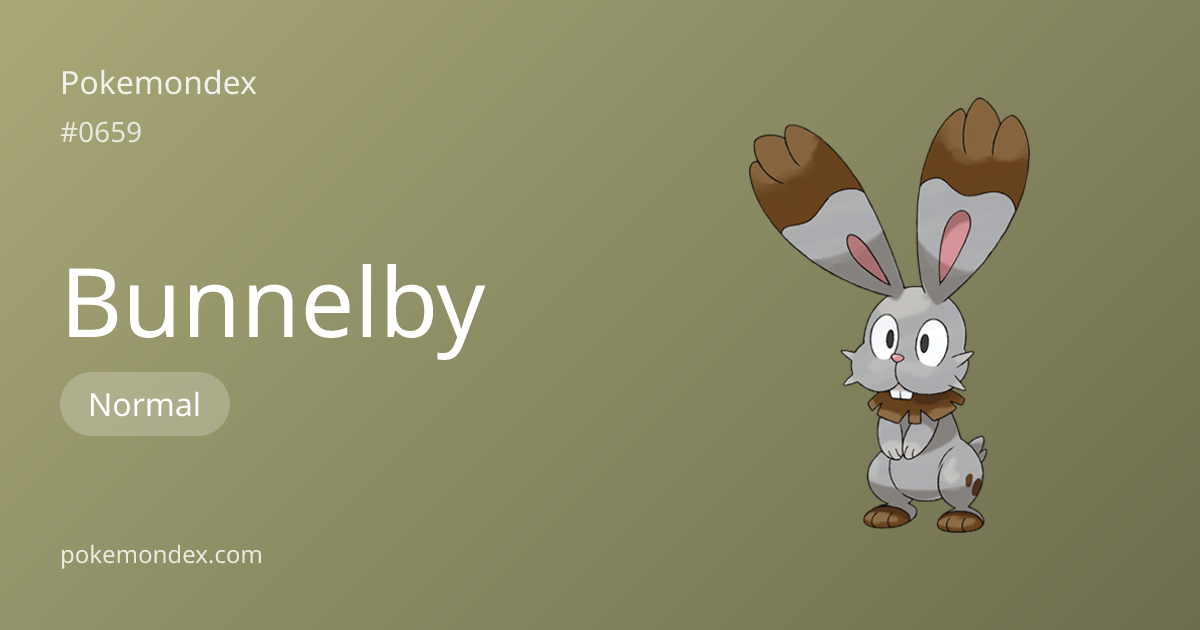 Bunnelby (normal-type) — Stats & Weaknesses