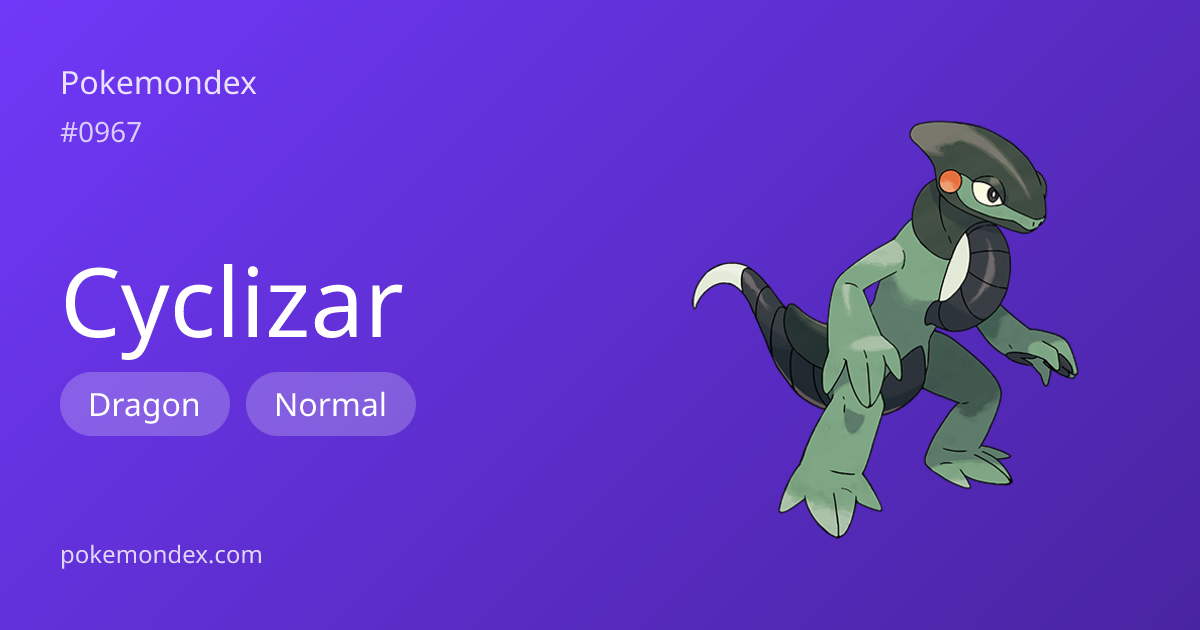 Cyclizar — Evolution, Moves & TCG Cards