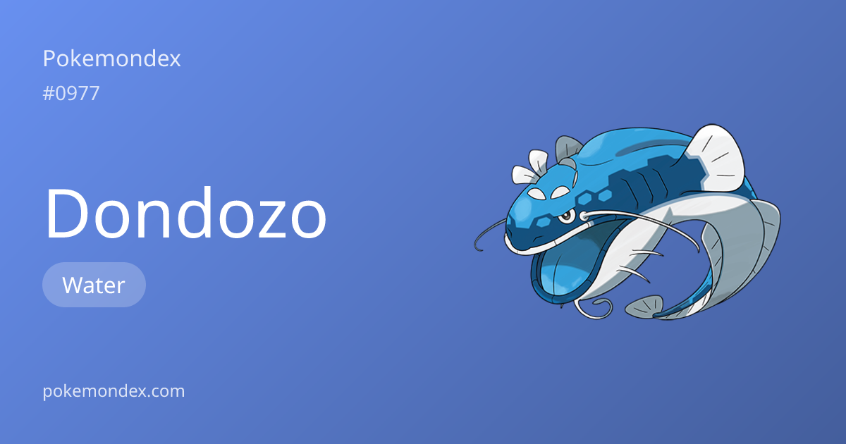 Everything About Dondozo — Evolution, Moves & TCG Cards | Pokemondex