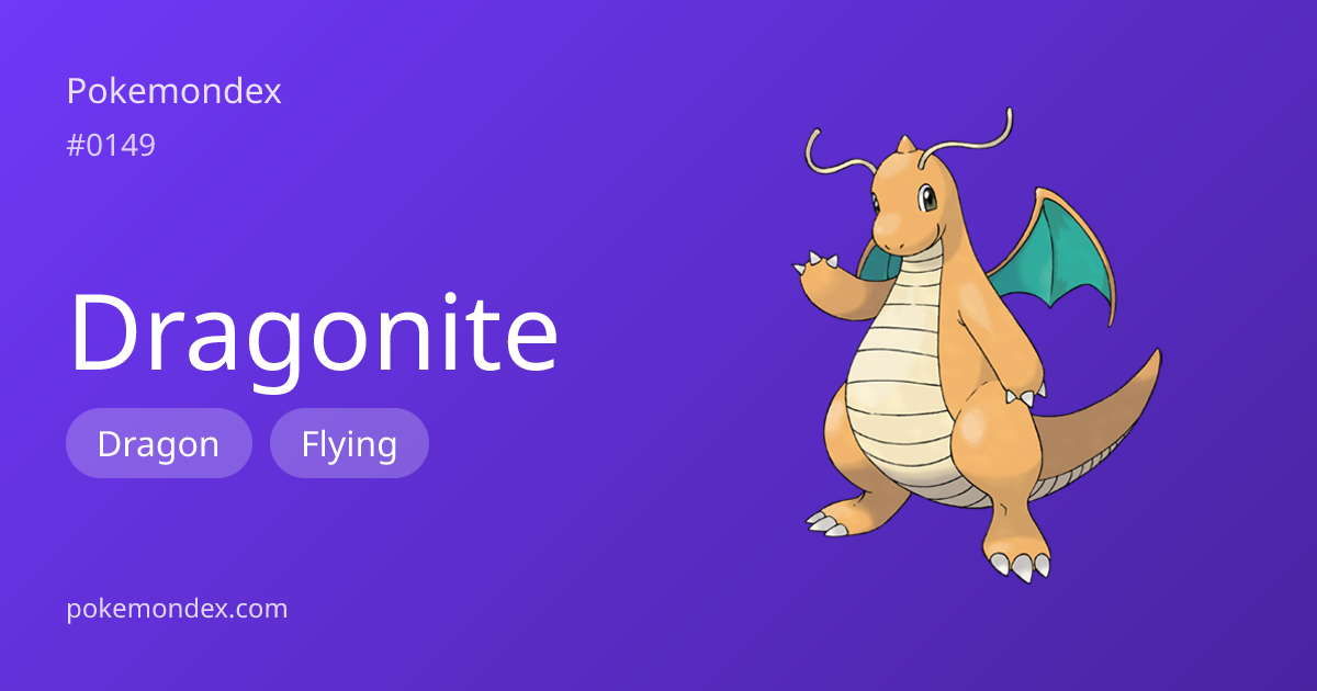 Dragonite (dragon/flying-type) — Stats & Weaknesses