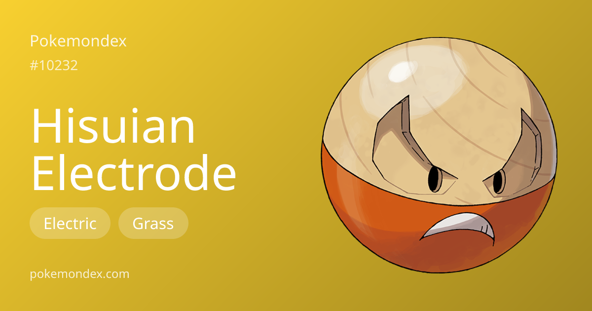 Everything About Electrode-hisui — Evolution, Moves & TCG Cards ...