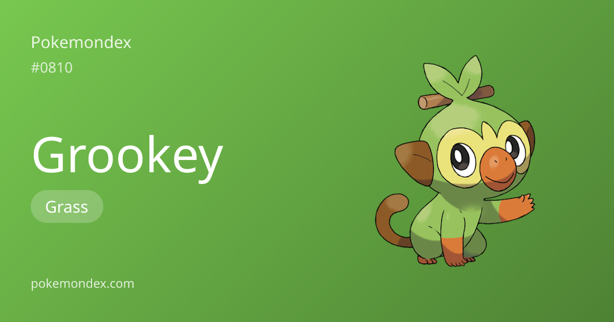 Grookey (#810) — Competitive Guide & Full Pokédex Profile | Pokemondex