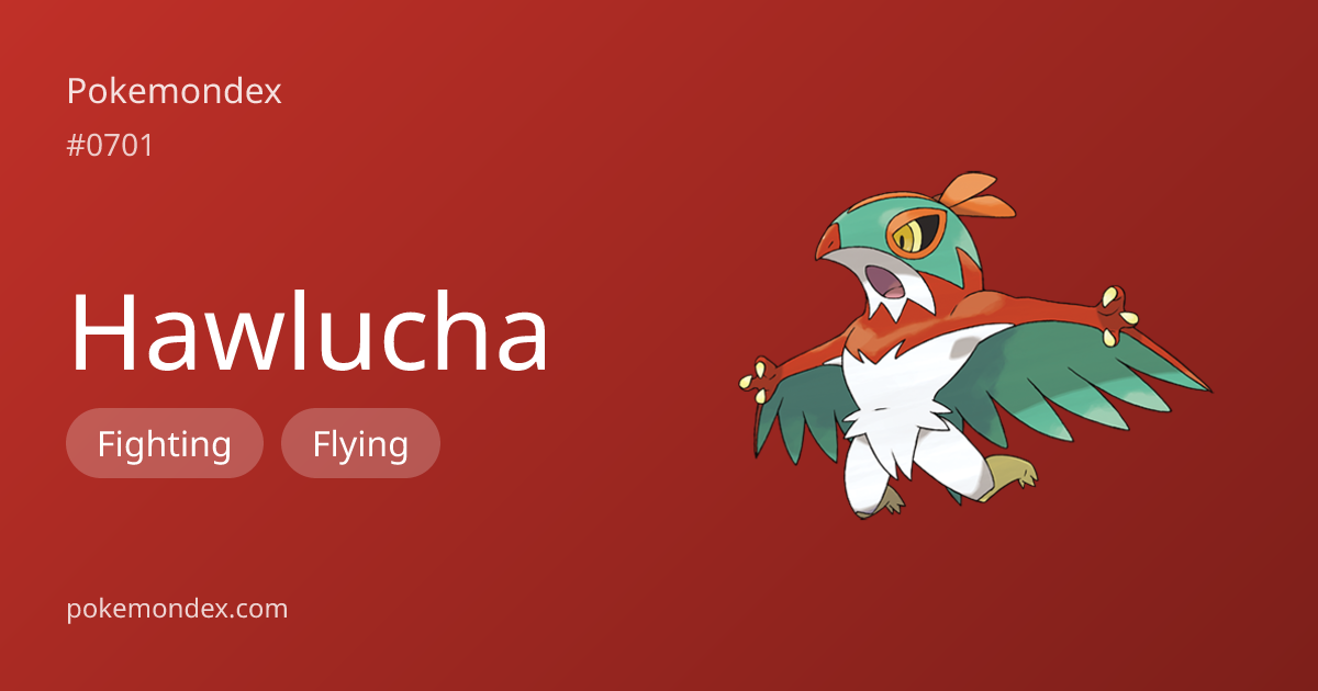 Hawlucha Type, Stats & Strategy — Pokemondex | Pokemondex