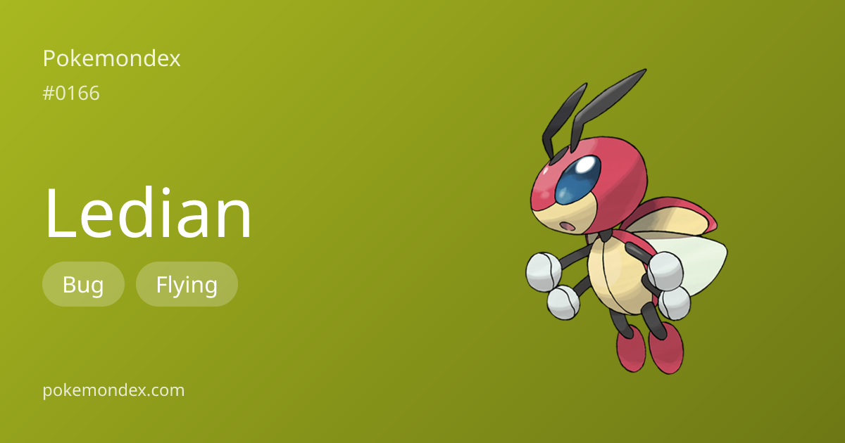 Ledian Type, Stats & Strategy — Pokemondex | Pokemondex