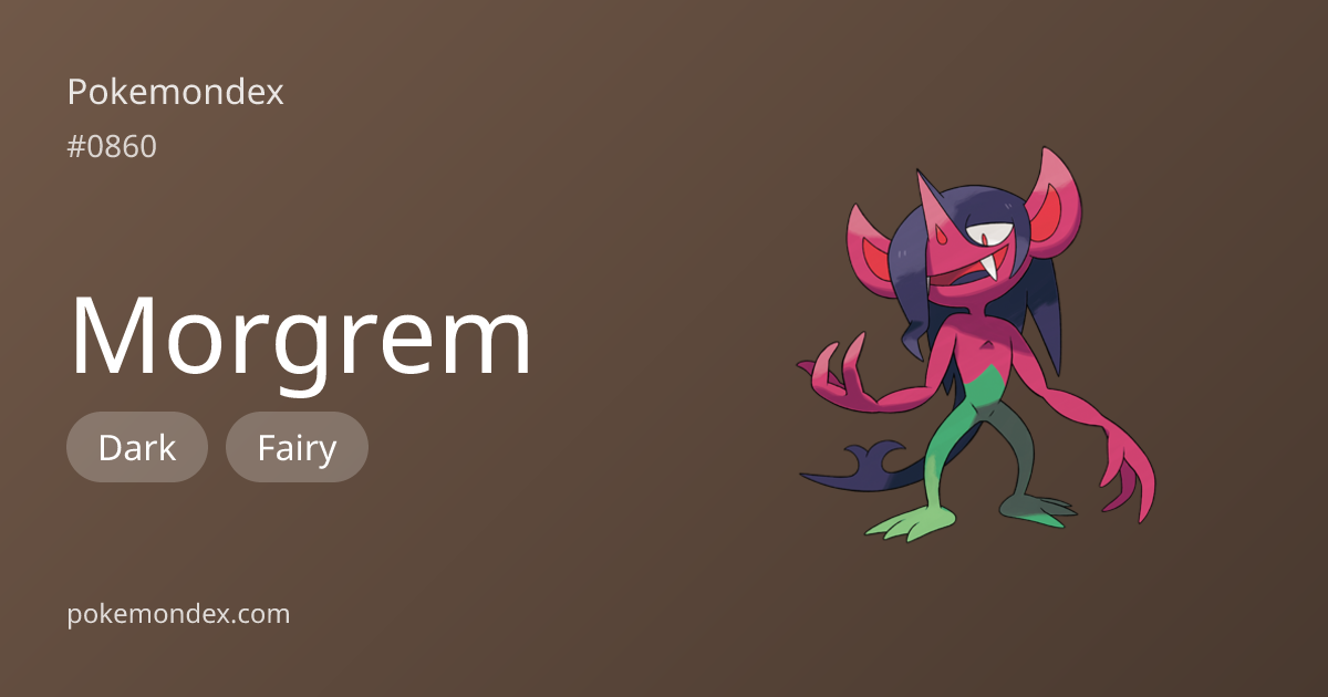 Morgrem (#860) — Competitive Guide & Full Pokédex Profile | Pokemondex