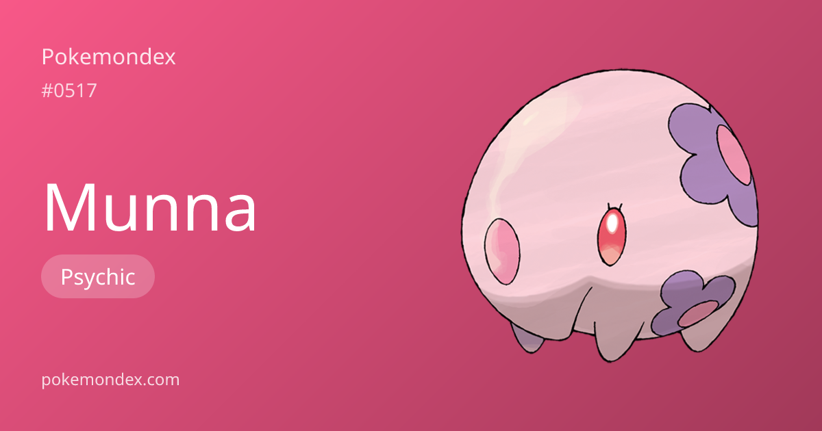 Everything About Munna — Evolution, Moves & TCG Cards | Pokemondex