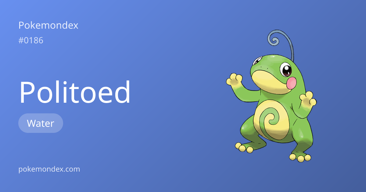 Politoed Type, Stats & Strategy — Pokemondex | Pokemondex