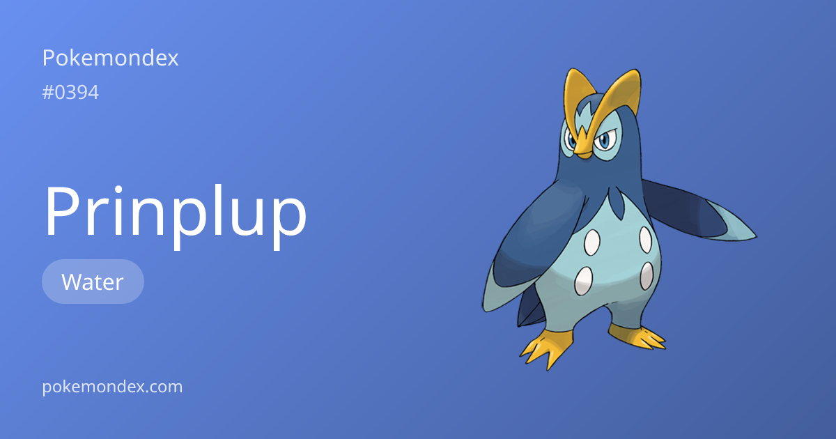 Prinplup (water-type) — Stats, Weaknesses & Where to Find | Pokemondex