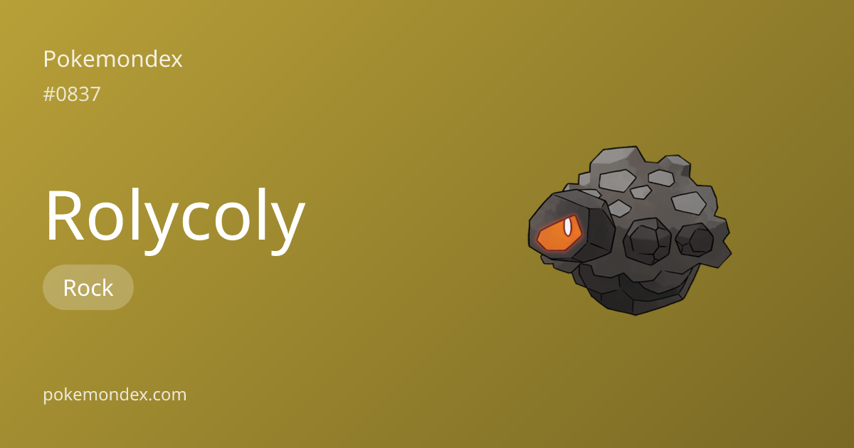 Rolycoly Pokédex: stats, moves, evolution & locations | Pokemondex