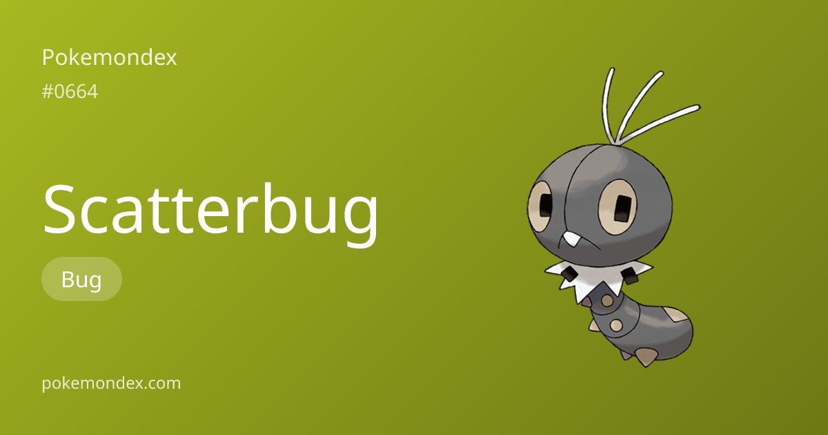 Scatterbug (bug-type) — Stats, Weaknesses & Where to Find | Pokemondex