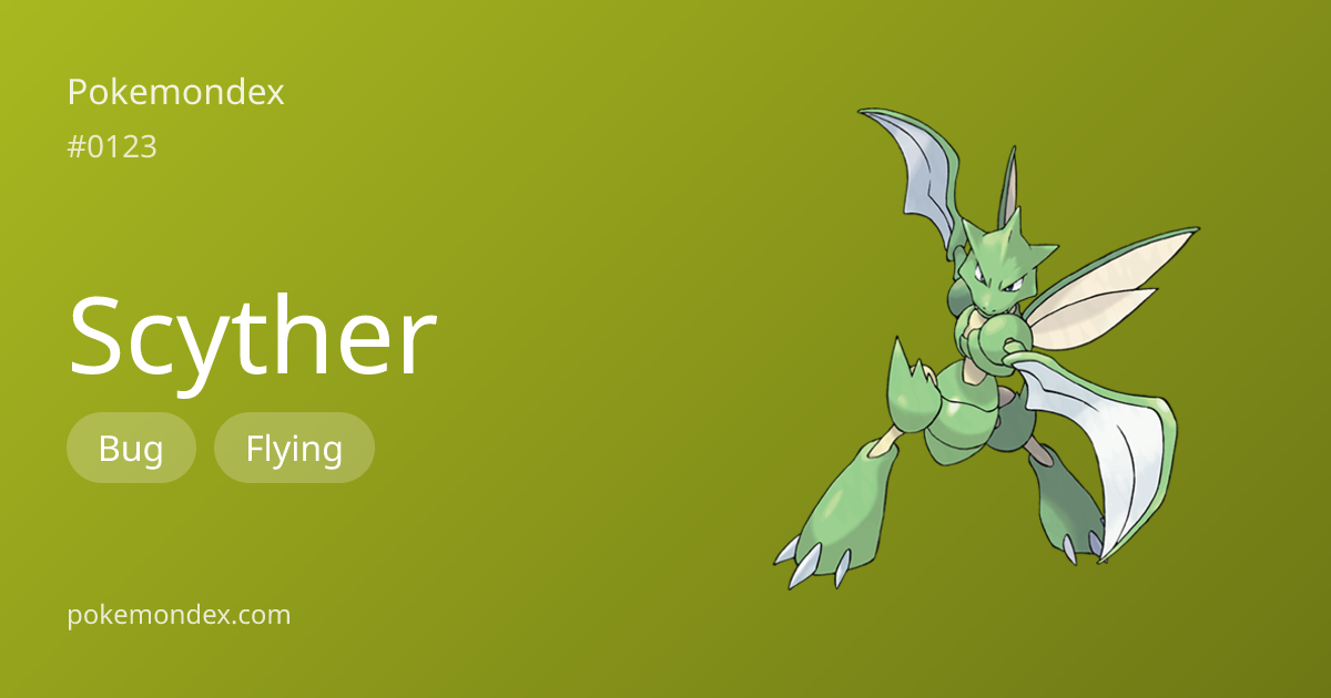 Scyther Pokédex Entry — Biology, Battle Guide & Locations | Pokemondex