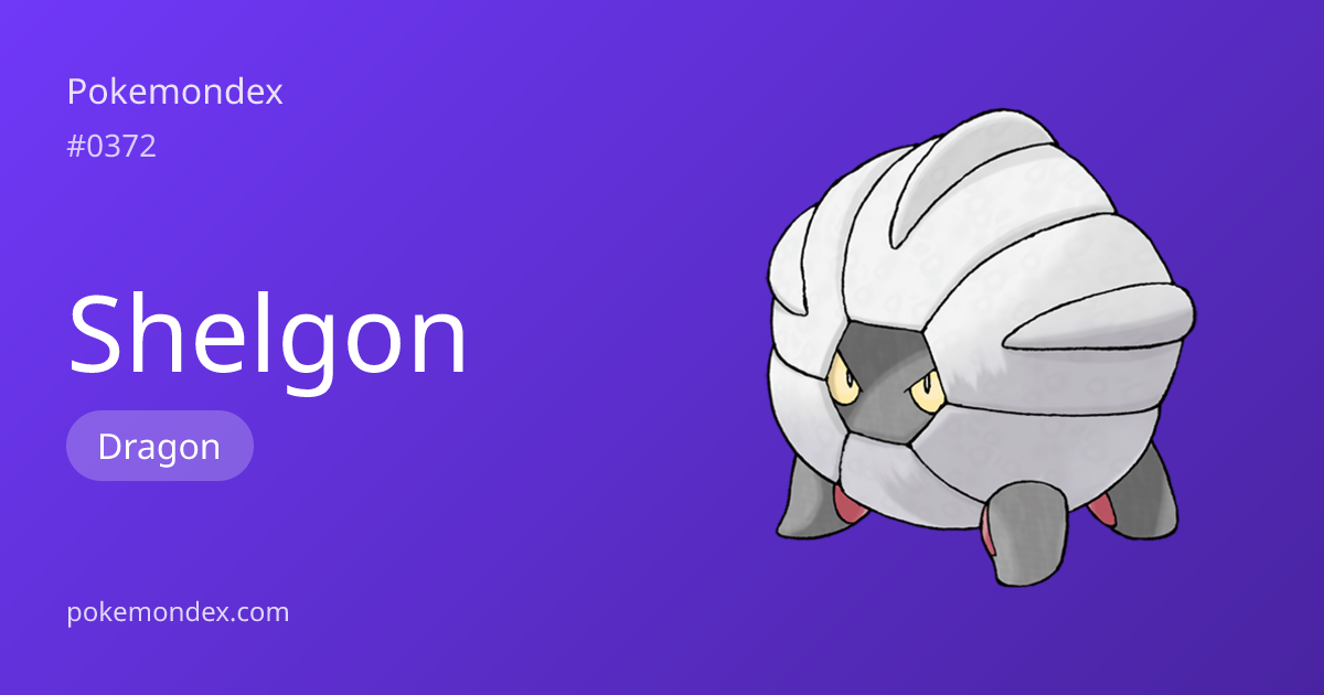 Everything About Shelgon — Evolution, Moves & TCG Cards | Pokemondex