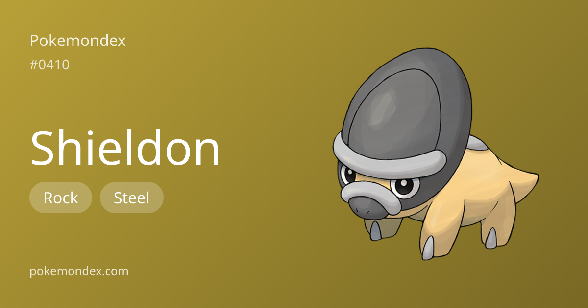 Shieldon (#410) — Competitive Guide & Full Pokédex Profile | Pokemondex