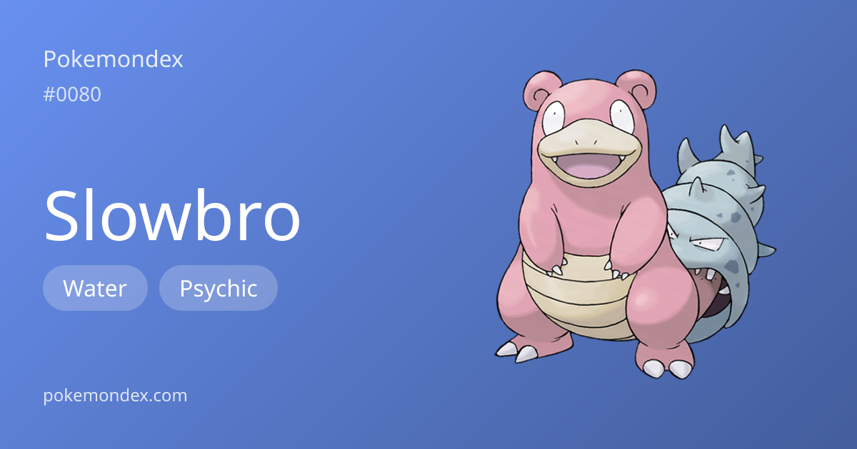 Slowbro Pokédex: stats, moves, evolution & locations | Pokemondex