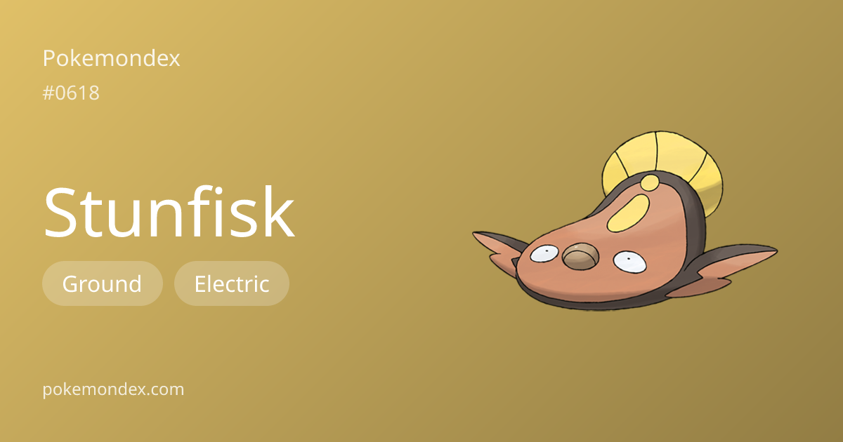 Stunfisk Pokédex Entry — Biology, Battle Guide & Locations | Pokemondex
