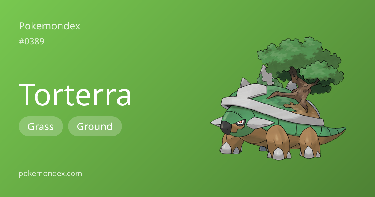 Torterra (grass/ground-type) — Stats & Weaknesses