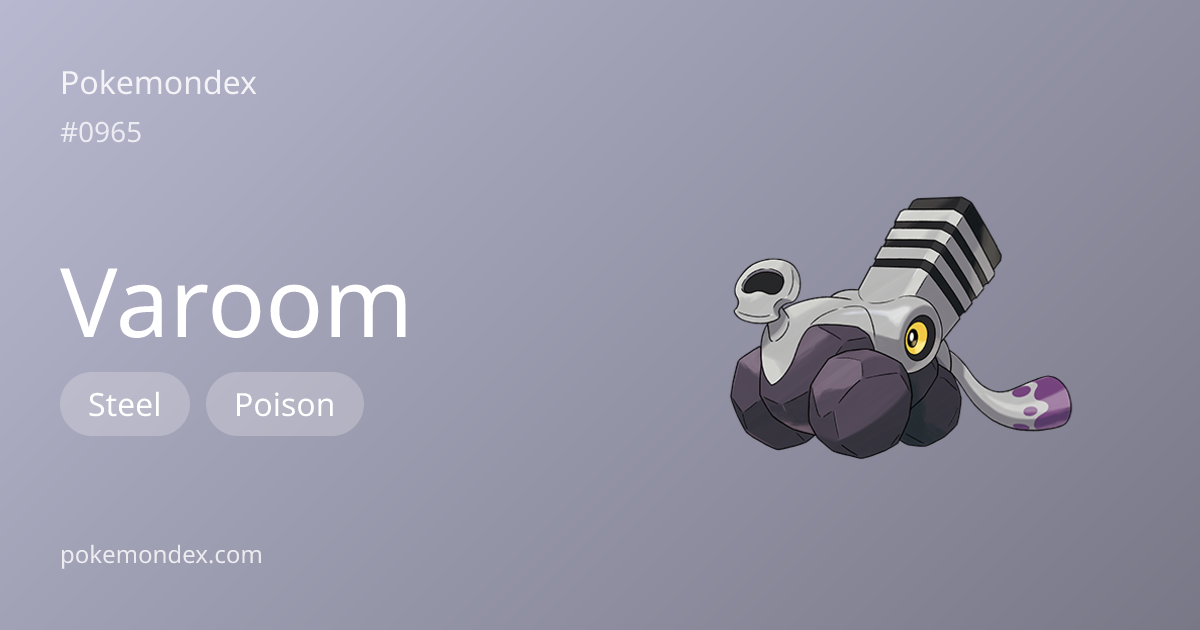 Varoom (#965) — Competitive Guide & Full Pokédex Profile | Pokemondex