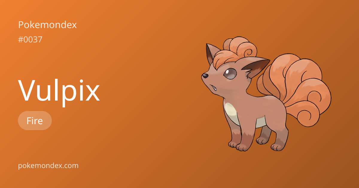 Everything About Vulpix — Evolution, Moves & TCG Cards | Pokemondex