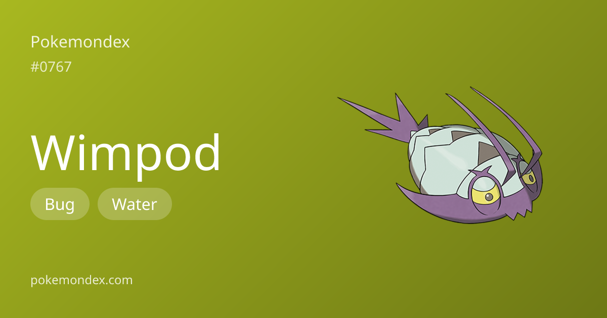 Everything About Wimpod — Evolution, Moves & TCG Cards | Pokemondex