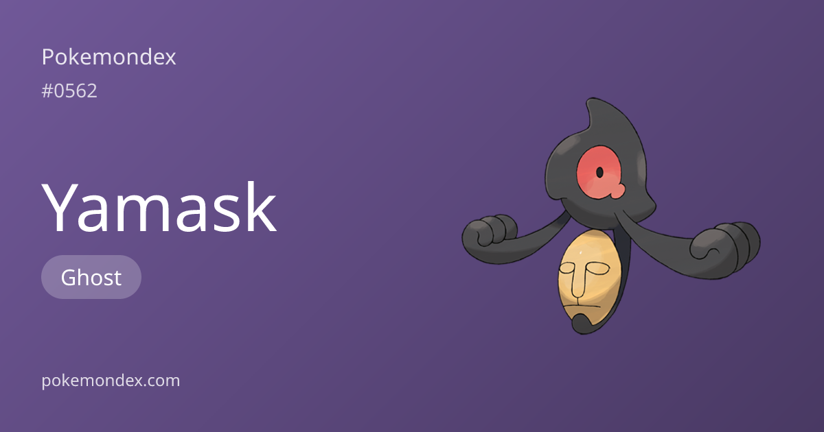 Everything About Yamask — Evolution, Moves & TCG Cards | Pokemondex
